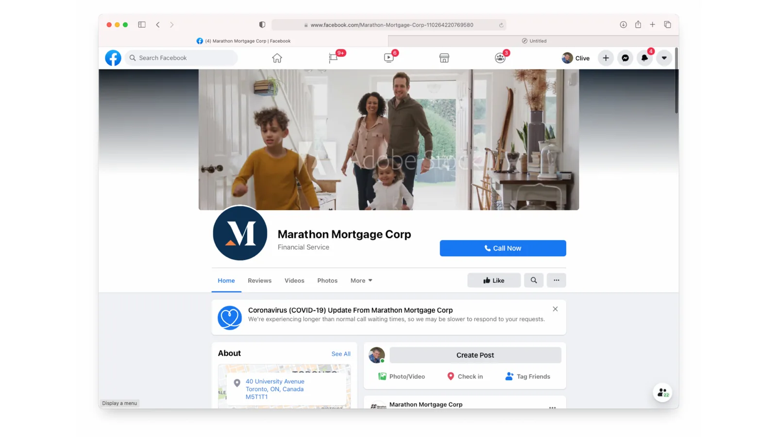 Marathon Mortgage Facebook business page
